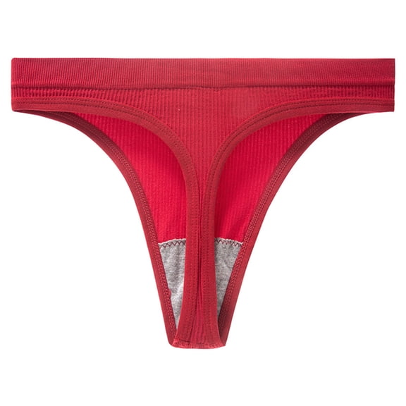 UAMVSH Seamless Thongs for Women No Show Panties Stretch Low Rise Bikini Panties Soft Coverage y G-String
