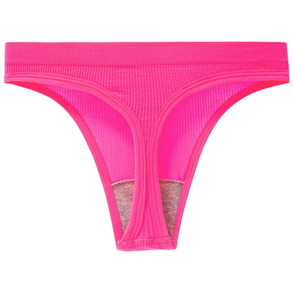 UAMVSH Seamless Thongs for Women No Show Panties Stretch Low Rise Bikini Panties Soft Coverage y G-String