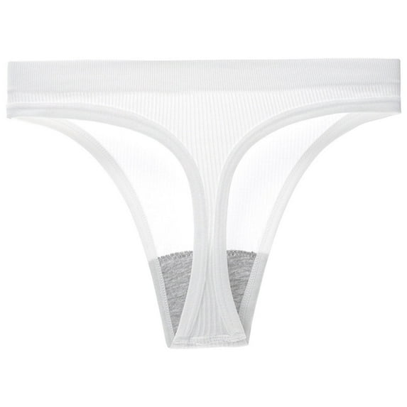 UAMVSH Seamless Thongs for Women No Show Panties Stretch Low Rise Bikini Panties Soft Coverage y G-String
