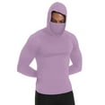 thumbnail image 1 of UAMVSH Sun Shirts for Men UPF 50+ Long Sleeve UV Protection Lightweight Hoodie Athletic Hiking Running Hooded Sweatshirts(X-Large,Purple), 1 of 7