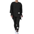 thumbnail image 1 of UAMVSH Sweatsuits for Women Side Split Oversized Sweatshirt with Leggings Lounge Set Comfy Soft Irregular Hem Crewneck Tracksuit, 1 of 6
