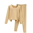 thumbnail image 1 of UAMVSH Thermal Underwear Sets for Women Fleece Lined Base Layer Top with Pants Loungewear for Cold Weather, 1 of 3