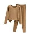 thumbnail image 1 of UAMVSH Thermal Underwear Sets for Women Fleece Lined Base Layer Top with Pants Loungewear for Cold Weather, 1 of 3
