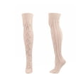 thumbnail image 1 of UAMVSH Thigh High Socks for Women Cable Knit Winter over Knee Socks Fashion Knitted Thick Stockings Leg Warmers, 1 of 4