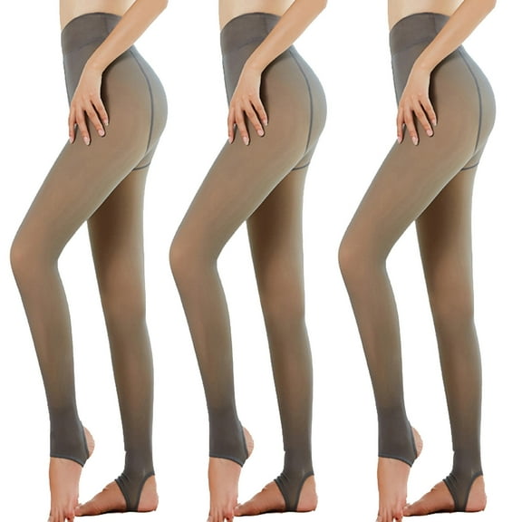 UAMVSH Tights for Women Slim High Waisted Pantyhose Stretchy Comfy Thin Tights Fall Casual Bottoming Leggings 3 Pack