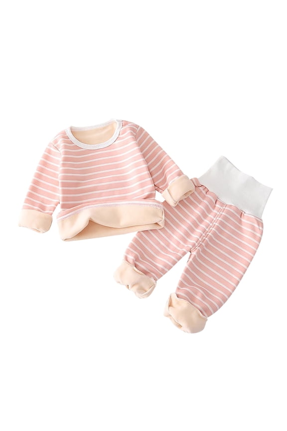 Toddler Thermal Underwear Sets for Baby Boys Girls Base Layer Winter Warm Top with Pant Boys Girls Underwear Sets