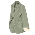 thumbnail image 1 of UAMVSH Women Blazers for Work Casual Long Sleeve Button Business Suit Jackets Formal Office Work with Pockets Ladies Fashion(Small,Green), 1 of 4
