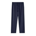 thumbnail image 1 of UAMVSH Women's Cotton Linen Pants Plus Size Elastic Waist Straight Leg Pants Lightweight Loose Drawstring Casual Pants, 1 of 5