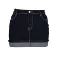 thumbnail image 1 of UAMVSH Women's Denim Mini Skirt Casual Stretchy Jean Skirts Button Mid Waist Short Skirts with Pockets for Club Party, 1 of 7