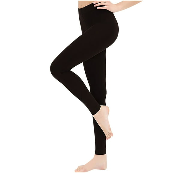 UAMVSH Women's Fleece Lined Tights High Waist Leggings Winter Warm Pantyhose Thick Compression Stockings