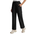 thumbnail image 1 of UAMVSH Women's Hiking Pants Lightweight Waterproof Wide Leg Cargo Pants with Pockets Water Resistant Outdoor Camping Drawstring Athletic Pants, 1 of 7