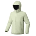 thumbnail image 1 of UAMVSH Women's Rain Jacket Fall Long Sleeve Waterproof Casual Hooded Raincoats with Zipper Outdoor Hiking Hoodie Windbreaker(Medium,Green), 1 of 6