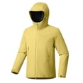 thumbnail image 1 of UAMVSH Women's Rain Jacket Fall Long Sleeve Waterproof Casual Hooded Raincoats with Zipper Outdoor Hiking Hoodie Windbreaker(X-Small,Yellow), 1 of 6