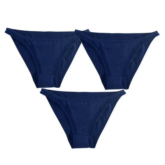 UAMVSH Women's Seamless Bikini Panties No Show Ladies Breathable Briefs Soft Stretch Underwear 3 Pack