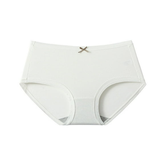 UAMVSH Women's Seamless Cotton Underwear No Show Bikini Panties Stretchy Comfy Briefs Mid Rise Cute Brief