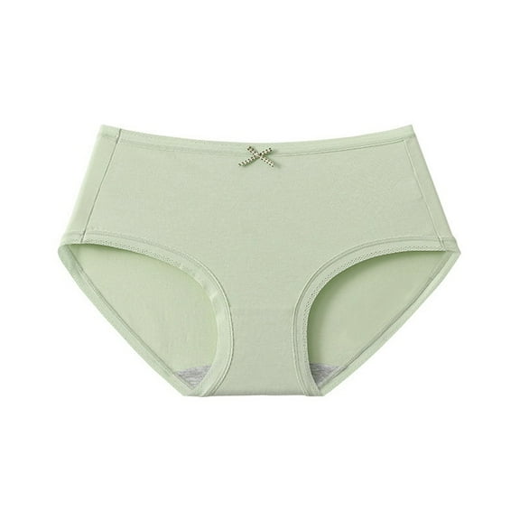 UAMVSH Women's Seamless Cotton Underwear No Show Bikini Panties Stretchy Comfy Briefs Mid Rise Cute Brief