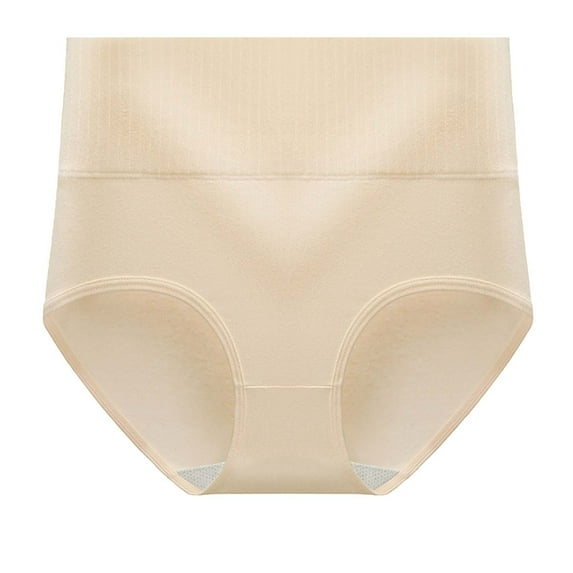 UAMVSH Women's Underwear Cotton High Waisted Panties Soft Breathable Full Coverage Panties for Ladies