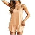 thumbnail image 1 of UAMVSH Womens Cami Pajamas Set Summer Pjs Cami Top with Shorts 2 Piece Soft Comfy Loungewear, 1 of 5