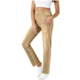 thumbnail image 1 of UAMVSH Womens Dress Pants High Waisted Business Casual Slacks Lightweight Straight Leg Pull on Stretchy Work Pants Wirh Pockets, 1 of 6