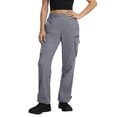 thumbnail image 1 of UAMVSH Womens Hiking Pants with Pockets Elastic Waist Casual Cargo Pants Comfy Workout Straight Leg Pants for Outdoor, 1 of 7