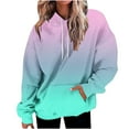 thumbnail image 1 of UAMVSH Womens Hoodies Fall Fashion Long Sleeve Drawstring Pullover Tops with Pockets Lightweight Sweatshirt, 1 of 4