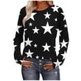 thumbnail image 1 of UAMVSH Womens Long Sleeve Shirts Fall Fashion Clothes Cute Crewneck Print Graphic Tees Lightweight Casual Tunic Tops, 1 of 7
