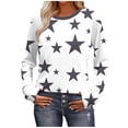 thumbnail image 1 of UAMVSH Womens Long Sleeve Shirts Fall Fashion Clothes Cute Crewneck Print Graphic Tees Lightweight Casual Tunic Tops, 1 of 7