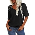 thumbnail image 1 of UAMVSH Womens Oversized T Shirts Plus Size Short Sleeve Summer Tops Classic Casual Crewneck Soft Loose Fit Basic Tees, 1 of 6