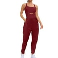 thumbnail image 1 of UAMVSH Womens Running Workout Athletic Rompers Hiking Outfits Gym Overall Jumpsuits with Pockets, 1 of 7