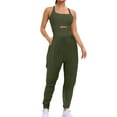 thumbnail image 1 of UAMVSH Womens Running Workout Athletic Rompers Hiking Outfits Gym Overall Jumpsuits with Pockets, 1 of 7