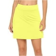thumbnail image 1 of UAMVSH Womens Summer Tennis Skirts Trendy Running Workout Skirt Built-In Shorts Solid Athletic Skorts, 1 of 5