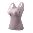 thumbnail image 1 of UAMVSH Womens Thermal Tank Tops Built in Bra Warm Underwear Sleeveless Camisoles Soft Base Layer Vest for Cold Weather, 1 of 3