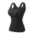 thumbnail image 1 of UAMVSH Womens Thermal Tank Tops Built in Bra Warm Underwear Sleeveless Camisoles Soft Base Layer Vest for Cold Weather, 1 of 3