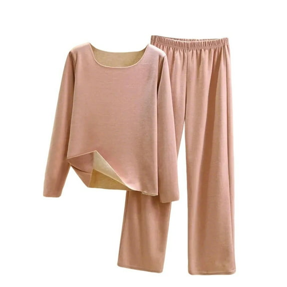 UAMVSH Womens Thermal Underwear Sets Long Sleeve Base Layer Top with Fleece Lined for Cold Weather Top Bottom