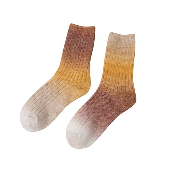 UAMVSH Wool Socks for Women Winter Warm Thick Knit Cozy Crew Socks Thermal Mid Tube Soft Ladies Socks