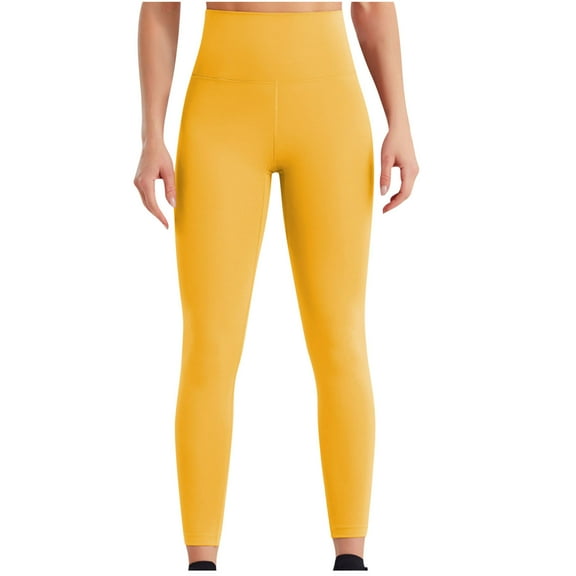 UAMVSH Yoga Leggings for Women High Waist Skinny Gym Athletic Pants Soft Breathable Stretchy Slimming Running Workout Pants