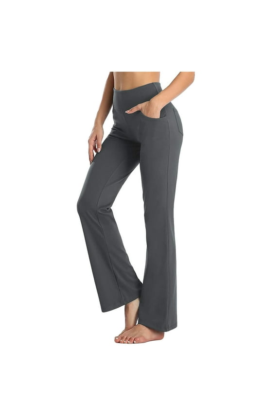 Yoga Pants for Women Casual High Waist Dress Work Long Pants with Pockets Comfy Yoga Gym Athletic Stretchy Lounge Pants