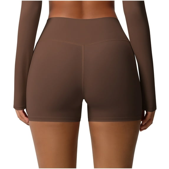 UAMVSH Yoga Shorts for Women Gym Running Workout Short Leggings Stretch Butt Lifting High Waist Athletic Biker Shorts
