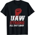thumbnail image 1 of UAW Strike Red Tee United Auto Workers Union UAW Strong T-Shirt, 1 of 3