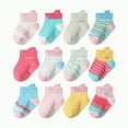 thumbnail image 1 of UAYOTSE 12PC Children Socks Comfortable Soft Fashion Cute Cartoon Children Floor Socks(Red,1-3 Years), 1 of 4