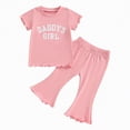 thumbnail image 1 of UAYOTSE 1T 2T 3T 4T 5T Toddler Baby Girl Summer Clothes Set Short Sleeve T-shirt Tops Floral Bottom Pants Little Kids Outfits 2Pcs,Sizes 3-4 Years, 1 of 4