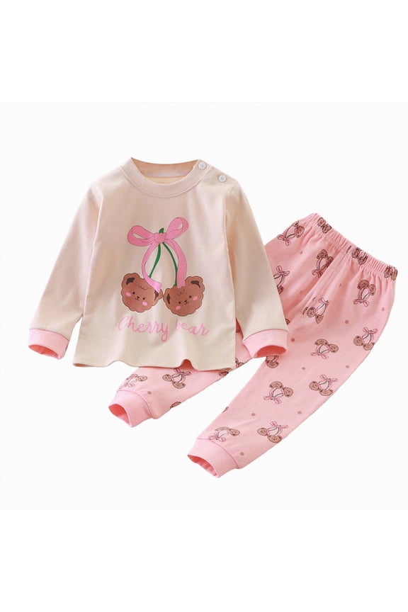 2PCS Toddler Baby Girl Boy Pants Set Long Sleeve Sweatshirt Pullover Tops + Sweatpants Kids Casual Sweatsuits(3-6 Months,Red@e)