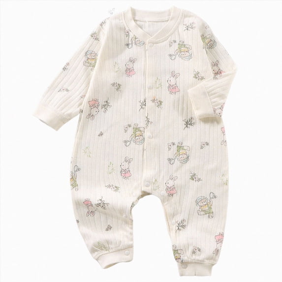 UAYOTSE 3 6 12 18 Months Baby Girls Boys Clothes Newborn Fall Winter Long Sleeve Rompers Jumpsuit Unisex Infant Pajamas Loungewear,Sizes 4-5 Years
