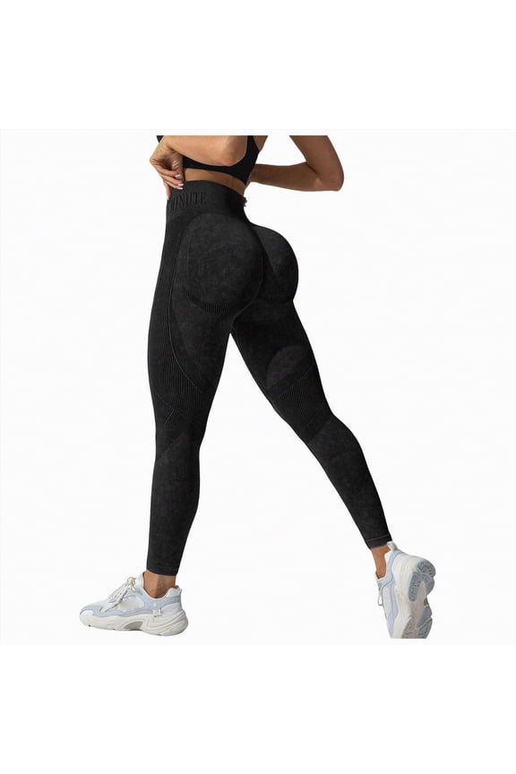 3D Compression Leggings Cellulite Leggings Women High Waist Seamless Push Up Opaque Sport Pants for Yoga and Fitness(Style2-Black,XL)