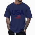 thumbnail image 1 of UAYOTSE 4th of July Mens T Shirts Independence Day American Flag Print Patriotic Tops Summer Short Sleeve Gym Workout Tees,Sizes L, 1 of 5