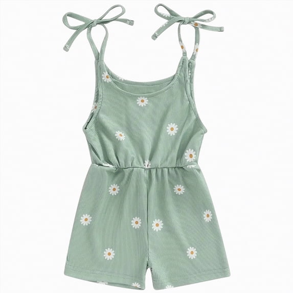 UAYOTSE 6 12 18 24 Months 2T 3T Toddler Girl Romper Summer Clothes Floral Straps Rompers Jumpsuits Baby Girl Clothes Outfits,Sizes 12-18 Months