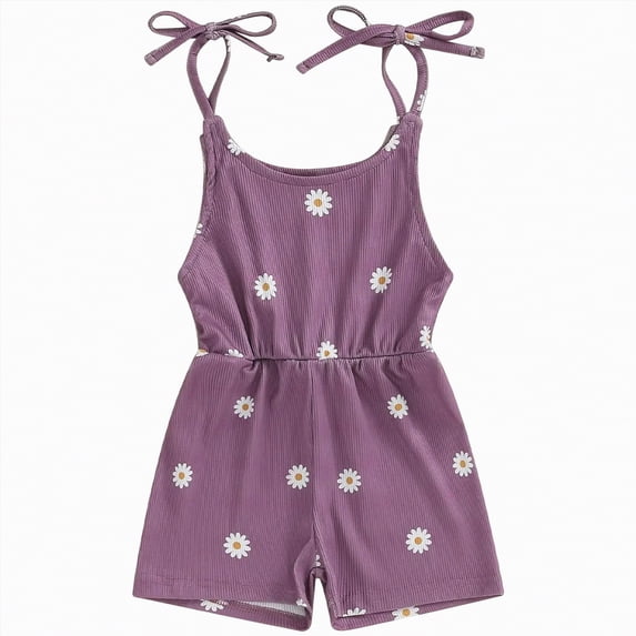UAYOTSE 6 12 18 24 Months 2T 3T Toddler Girl Romper Summer Clothes Floral Straps Rompers Jumpsuits Baby Girl Clothes Outfits,Sizes 2-3 Years