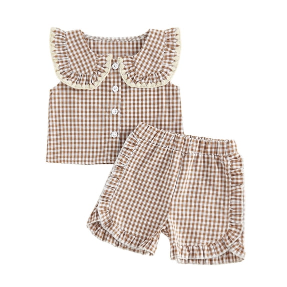 UAYOTSE 9 Month Baby Girl Clothes Summer Baby Girl Clothes Toddler Summer Clothes Outfits Top Shirt Cute Shorts Set,Sizes 6-12 Months