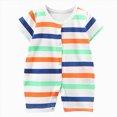 thumbnail image 1 of UAYOTSE Baby Boy 3M 6M 12M Romper Short Sleeve Shirt Type One Piece Jumpsuit Wear,Sizes 18-24 Months, 1 of 4