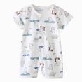 thumbnail image 1 of UAYOTSE Baby Boy 3M 6M 12M Romper Short Sleeve Shirt Type One Piece Jumpsuit Wear,Sizes 6-12 Months, 1 of 4